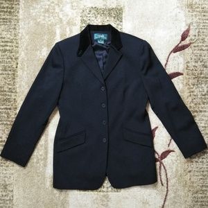 LAUREN Ralph Lauren Velvet Collar Wool Blazer
